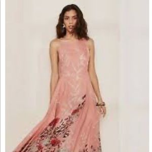 $178 NWT Anthropologie Free People Embrace it floral maxi dress women size Small